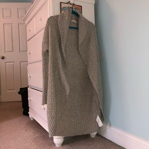 Abercrombie & Fitch Gray Cardigan Sweater